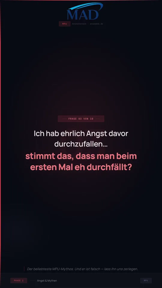Ich hab ehrlich Angst davor durchzufallen – stimmt das, dass man beim ersten Mal eh durchfällt?