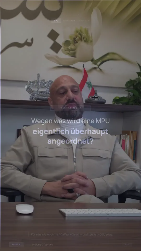 Wegen was wird eine MPU eigentlich überhaupt angeordnet?
